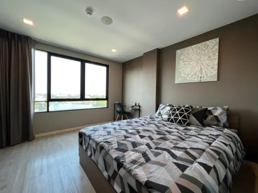 For rent, Atmoz Ladprao 71, the room is very nicely decorated, plus a good view, no buildings blocking it, quiet atmosphere, book now.