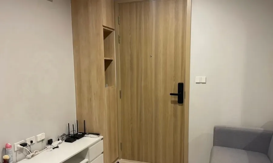 ให้เช่าคอนโด Nue Connex Condo Don Mueang ห้องพร้อมอยู่ เฟอร์ เครื่องใช้ไฟฟ้าครบ มาแต่ตัวเข้าอยู่ได้เลย