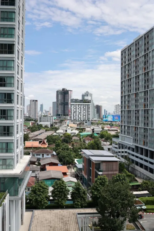 Condo for sale: IDEO Wutthakat, room at the edge, view facing the city Fully furnished + electrical appliances, don't miss it.