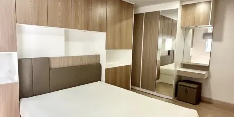 ให้เช่า The Escape Condominium สุขุมวิท 101/1 พื้นที่ 42 ตร.ม. ชั้น 4 อาคาร E ห้องนอนแต่งบิวท์อิน จองเลย