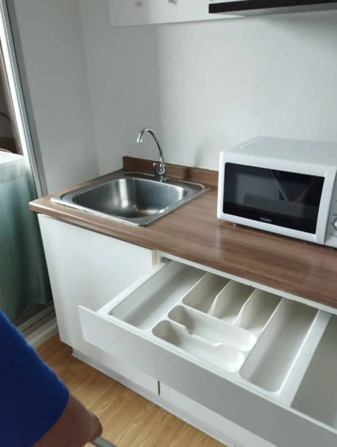 Condo for rent, The Parkland Light Sukhumvit-Paknam, beautiful room, fully furnished, complete electrical appliances, urgently
