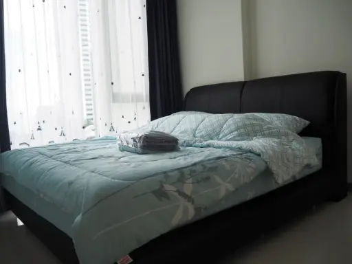 Condo for rent, The Riviera Wongamat Beach (North Pattaya), sea view, privacy. proportional room