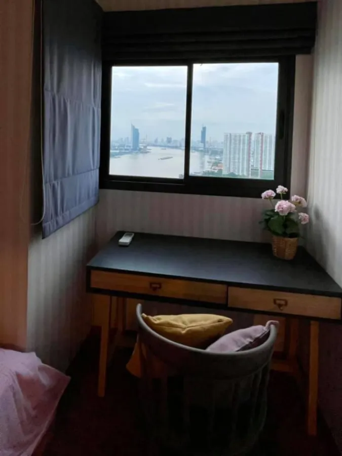 For rent, U Delight Residence Riverfront Rama 3, beautiful room, river view, top floor, good atmosphere, book now.