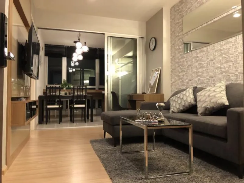 Urgent for rent !! Rhythm Sukhumvit 50 Condo, high room, beautiful city view, gold location, full furniture, book now !!
