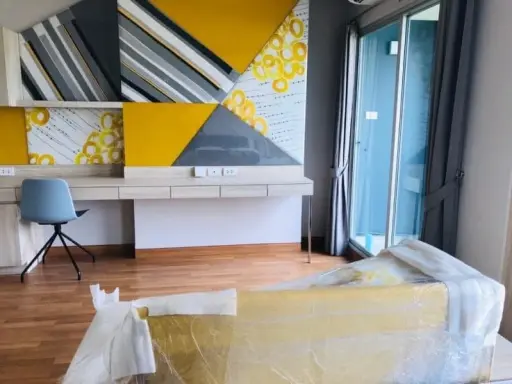 For rent, Lumpini Park Vibhavadi-Chatuchak, STUDIO room, decorated, Buit-In from the project, beautiful, livable, book now.