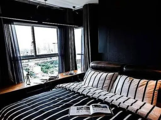 Condo for rent THE PARKLAND GRAND Asoke-Phetchaburi. Design room that meets all functions Don't be afraid to look at the reservation. images