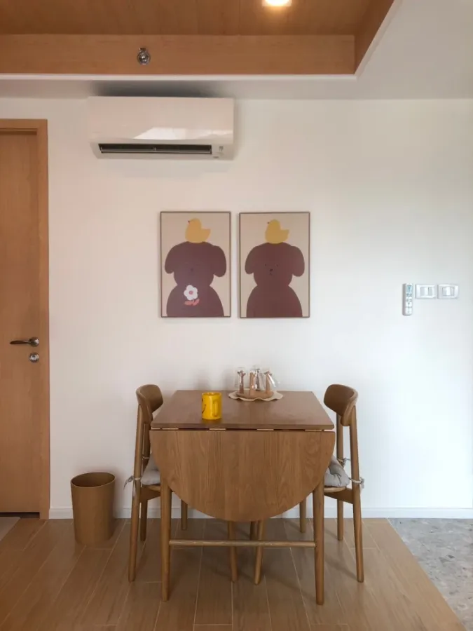 For rent!! Regal Sathorn Narathiwat, 22nd floor, beautiful room, newly renovated, Muji style, fully furnished, ready to move in. Don't miss out!!