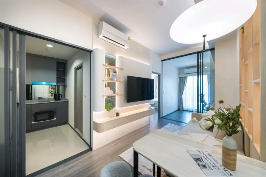 ให้เช่า Ideo Sukhumvit - Rama4 ห้องแต่งสวยคุมโทน บิ้วอินผนังลายหินอ่อนอย่างดี มาพร้อมเฟอรินิเจอร์ครบครัน ห้ามพลาด