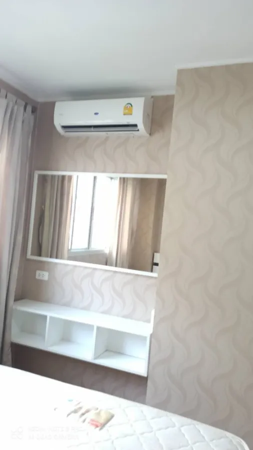 For rent, Lumpini Condo Town Ramintra-Nawamin, 18th floor, fully furnished room, ready to move in. Book now, don't miss it.