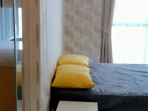 Condo the room for rent, Sukhumvit 62, fully equipped with wallpaper. Ready to drag your bags, don't miss it.