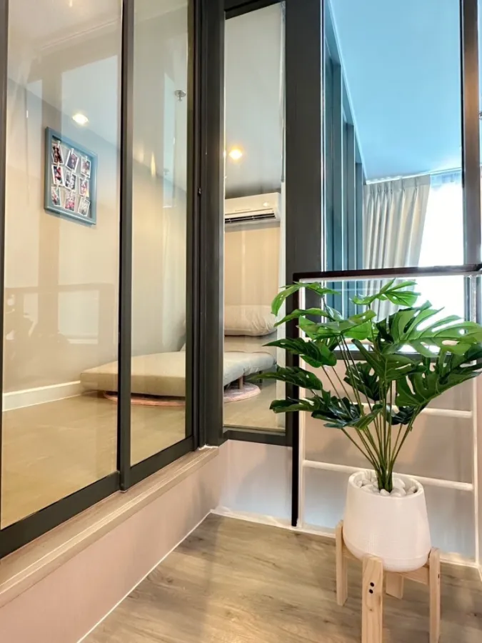 For rent, Metro Sky Prachachuen, 21st floor, city view, beautiful room, comes with complete decoration. If interested, hurry and reserve now.