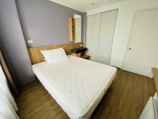 For sale/rent: U Delight @ Hua Mak Station, high floor room, simple wall decoration, pleasing to the eye, comfortable to live in, just come with yours