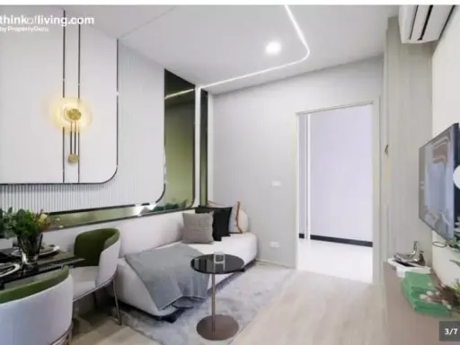 Selling down payment, The Origin Pinklao, near Central Pinklao, 8th floor, balcony overlooking Rama 8 Bridge, must reserve images