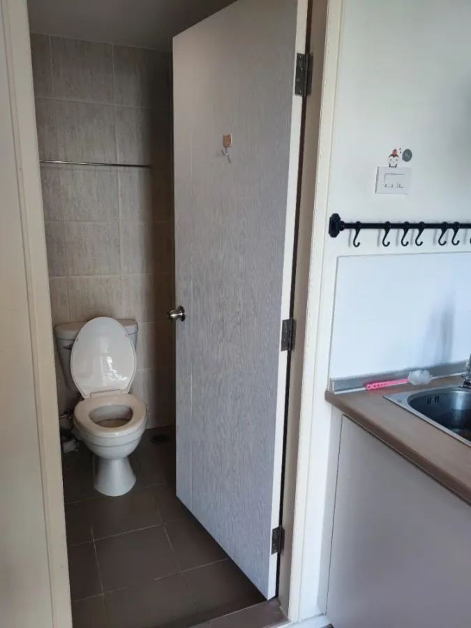Condo for sale, Lumpini Ville Nakhon In-River View, studio room, size 26 sq.m., suitable height, interested, book now.