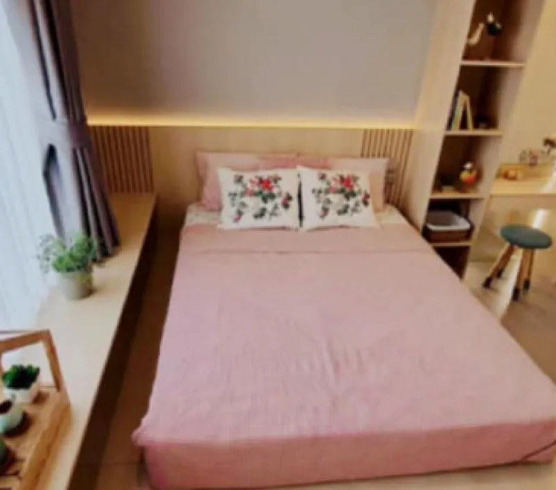 For rent condo Life Ladprao, 2 bedrooms, very beautiful decoration, full furniture, full appliances, hurry up to reserve.