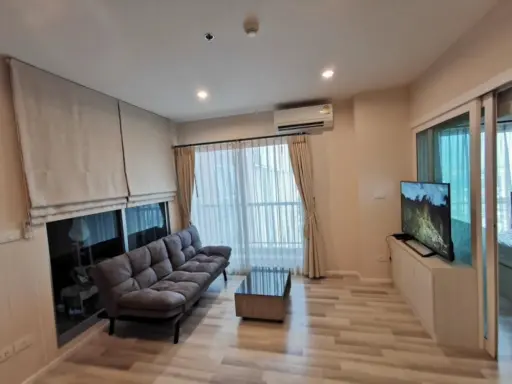 For rent!! Condo The Key Chaengwattana, Floor 12A, Building B, garden and swimming pool view, fully furnished, ready to move in, don't miss it!!