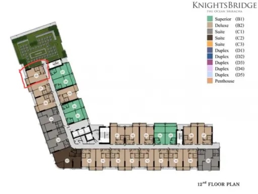 ขาย KnightsBridge The Ocean Sriracha ชั้น 12 วิวทะเล แต่งครบ น่าอยู่ จองเลย