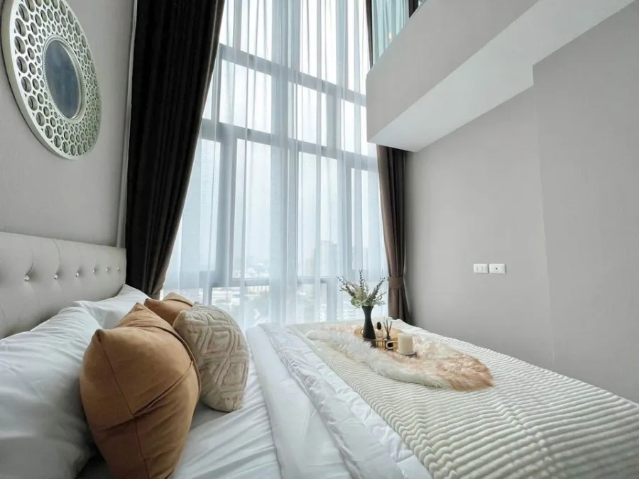 For rent, Metro Sky Prachachuen, city view, beautifully decorated room, very livable. Don't just look and book now.