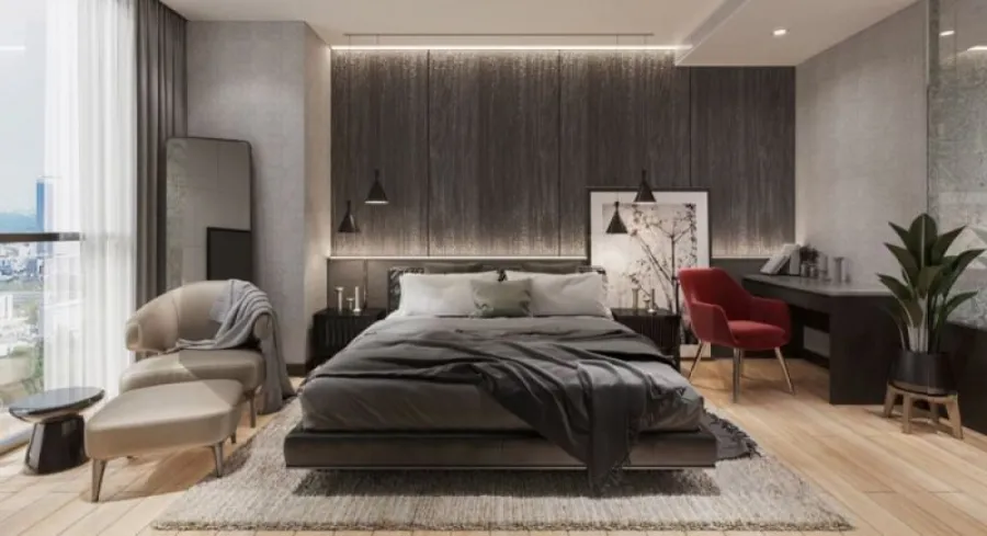 Condo for rent, Beatnik Sukhumvit 32, fully furnished, beautiful room, corner room, near the train station, very convenient to travel, hurry up