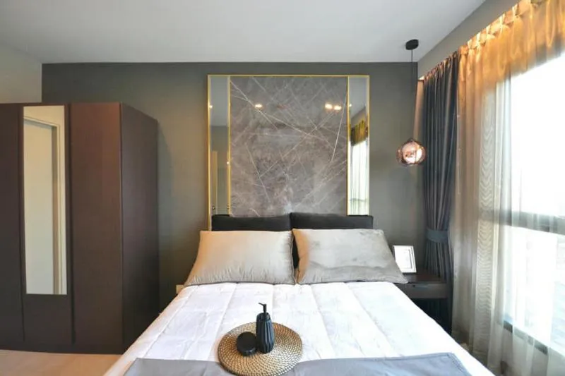 Condo for rent, Life Sukhumvit 48, very beautiful room, luxurious furniture, convenient transportation, close to the BTS.