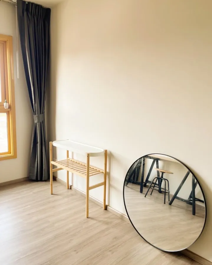 Condo for rent, the base, Sukhumvit 50, nice decorated room The atmosphere is very quiet, very private, good view, book now.