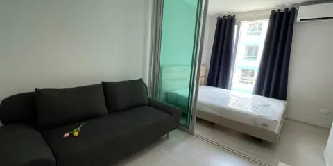 For Rent พลัมคอนโด รามคำแหง 60 อินเตอร์เชนจ์ ห้องน่าอยู่สุดๆ แยกเป็นสัดส่วน ทุกอย่างครบ ย้ายเลยด่วนๆ