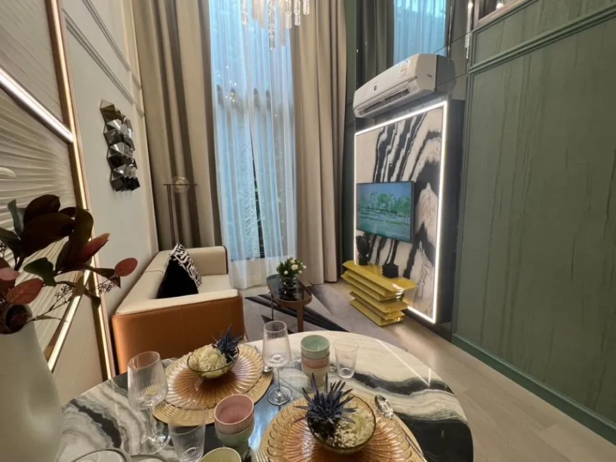 Selling down payment Life Phahon ladprao, 22nd floor, garden view, affordable price. You hurry up and buy it. Don't wait.
