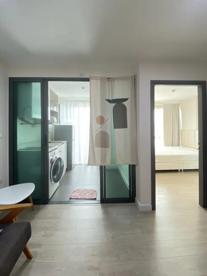 For rent, Metro Luxe Rose Gold Phahol-Sutthisan, top floor, unblocked view, complete facilities, hurry to book.