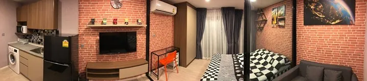 Loft Style ..โดดเด่นกว่าใคร ห้อง 1 Bed ใครชอบห้องสไตล์นี้รีบเลย สวยมากน่าอยู่ เฟอร์+ไฟฟ้าทุกอย่างใหม