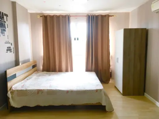 Selling D Condo Ramkhamhaeng 64, complete furniture, convenient transportation, don't wait.