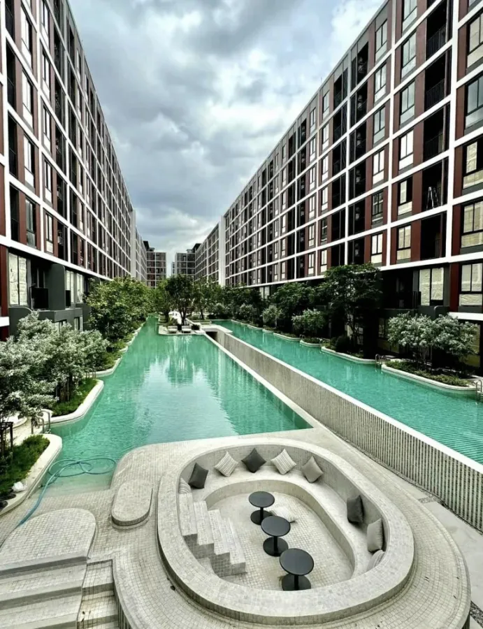 For rent: Nue Core Khu Khot Station, a nice room on the 8th floor, good location, convenient transportation, fully furnished, hurry and reserve now!