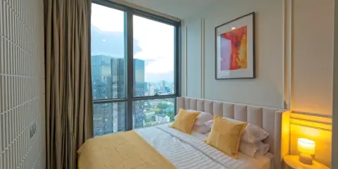ขาย/ให้เช่า The ESSE Sukhumvit 36 ห้องชั้นสูง สุดหรู เฟอร์พร้อม บิ้วอินจัดเต็มภายในห้อง กว้างขวางอยู่สบาย จองเลย+++