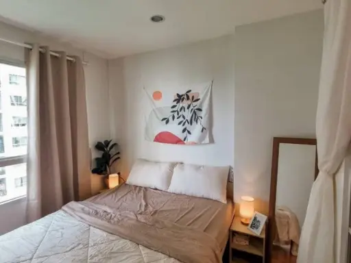 Quick sale!! Condo Lumpini Nawamin Sriburapha, 6th floor, Building B2, beautiful room, decorated, ready to move in. Hurry up to reserve!!