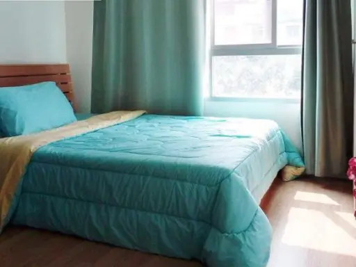 Condo for rent, Lumpini Ville Ramkhamhaeng 60/2, ready to move in, close to 3 train lines Hurry up and grab this room.