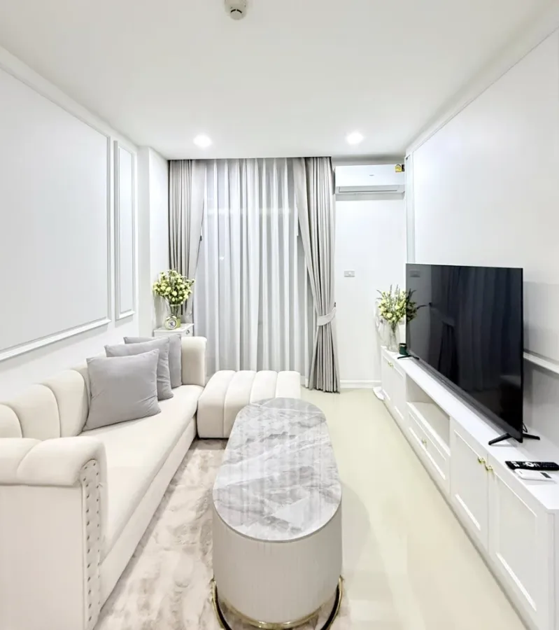 ขาย CC Condominium 1 เฟอร์นิเจอร์บิวอิน เครื่องใช้ไฟฟ้าครบ ตกแต่งโทนขาวสะอาด น่าอยู่สุดๆ