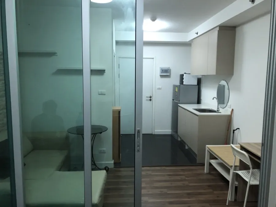 For sale, for rent!! Condo A Space Me Bangna, 8th floor, fully furnished, shady view, private, don't miss it!!