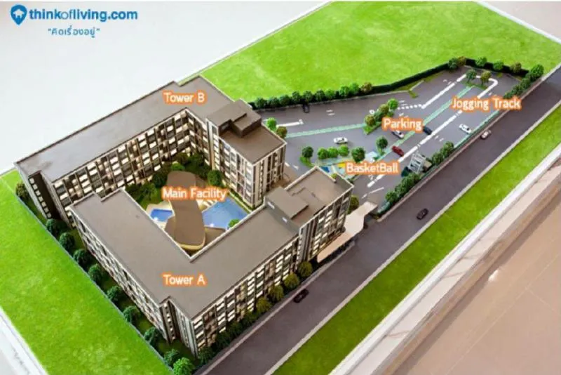ขายดาวน์ ดีคอนโด แคมปัส โดม รังสิต (เฟส3)D Condo ตรงข้ามธรรมศาสตร์ คุ้มราคา ห้องสวยขายด่วน