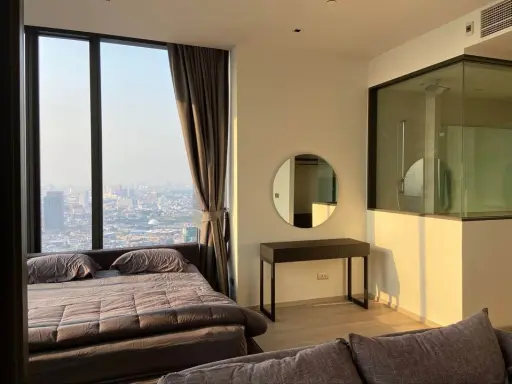 For rent Ashton Silom, corner room with a very beautiful view, can see the river, fully furnished, hurry up and reserve now, urgently. images