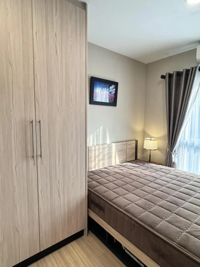 For sale, for rent, Plum Condo, Chaengwattana Station, corner room, private, clearly separated, good price, must book