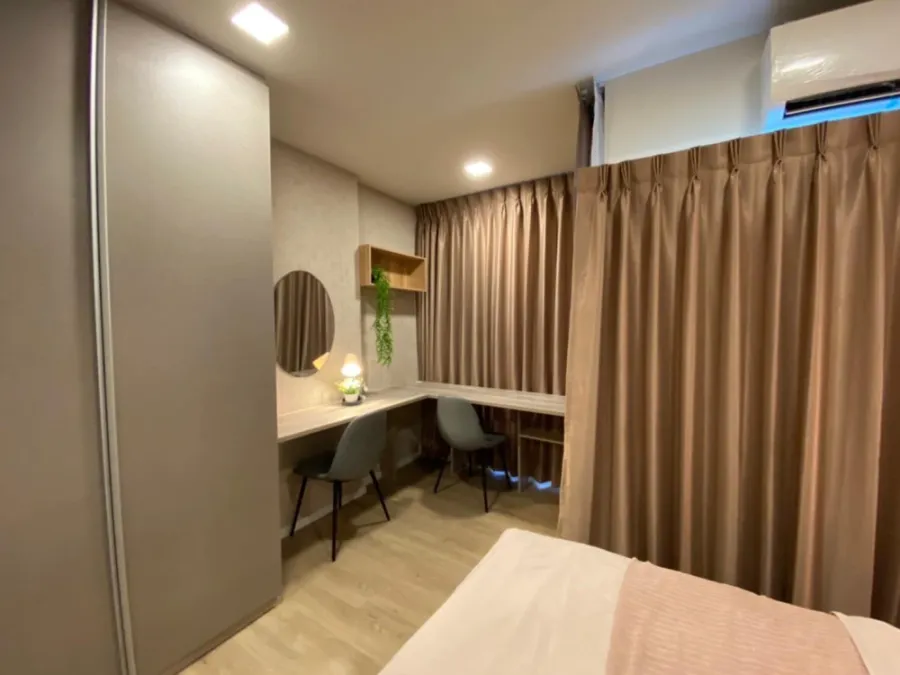 For rent KAVE TU, Building D, outside view, airy and comfortable The wall is attached to the wall around the room. Very nice. Hurry up to reserve befo