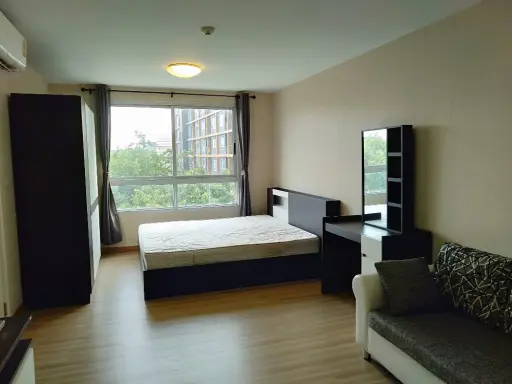 For Rent Plum Condo Phaholyothin 89, large room, size 28 sq.m., lots of usable space. If interested, hurry to reserve quickly.