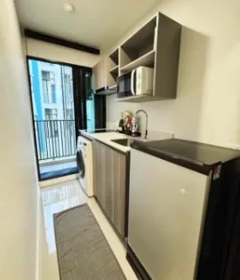 ให้เช่า Condo The Origin Ramintra 83 Station ห้องแต่งพร้อมอยู่ เฟอร์ เครื่องใช้ไฟฟ้าครบ จองเลย อย่าพลาด