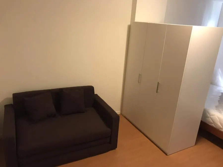 Lumpini Township, Rangsit, Khlong 1 for rent, a room decorated in clean white tones. High floor is good at a cheap price. If interested, hurry up.