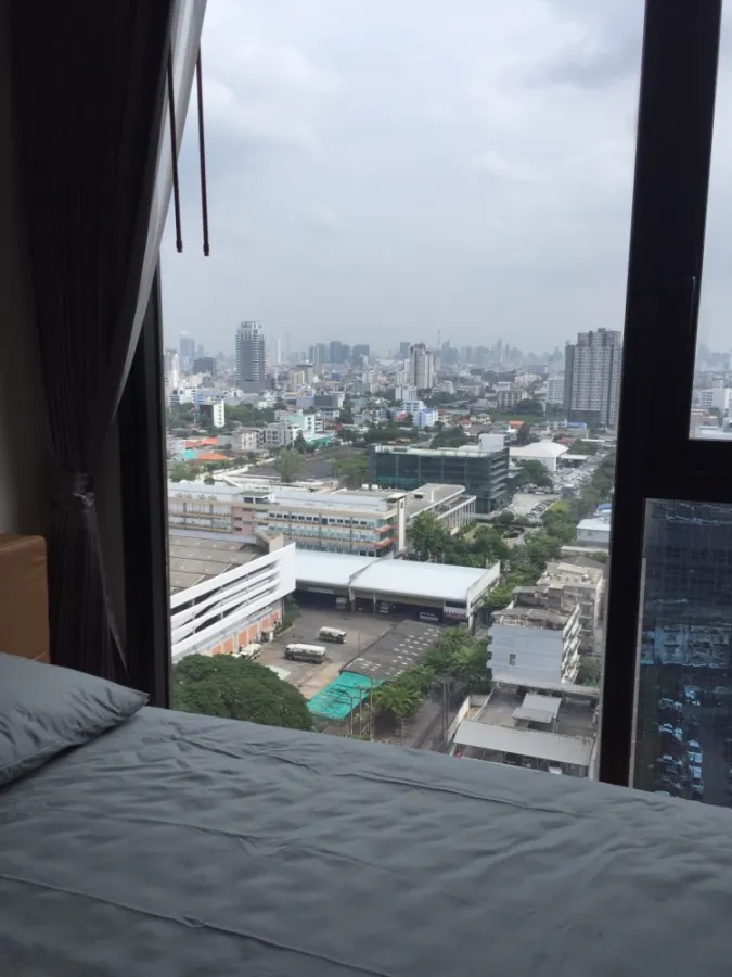 For sale, for rent!! Condo The Line Chatuchak-Mo Chit, 19th floor, fully furnished, just bring your bags and move in. Don't miss out!!