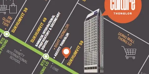 ขายดาวน์ Culture Thonglor ห้องสตูดิโอ ห้อง 26 ตรม. ชั้น 18 ในทำเลสุดปัง จองเลยอย่ารอช้า