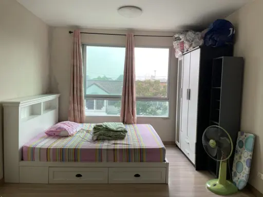 For sale: Plum Condo Nawamin, fully furnished. Have privacy, good price, don't just look at it, hurry up to reserve