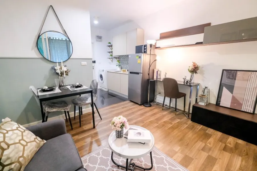 For sale A Space Me Sukhumvit 77ห้องแต่งน่าอยู่ สิ่งอำนวยความสะดวกครบครัน ต้องรีบย้าย