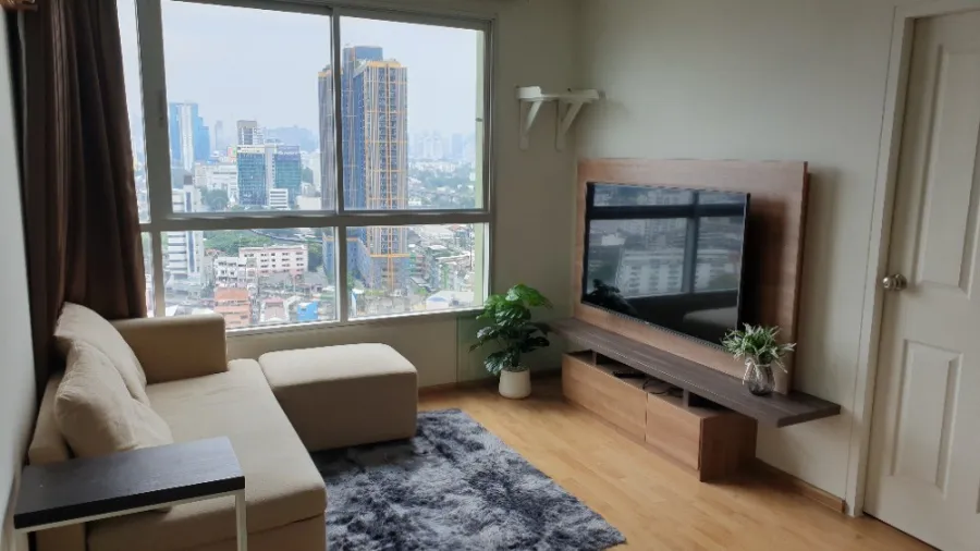 For sale, for rent!! Condo U Delight Residence (Pattanakarn - Thonglor) 23rd floor, city view, fully furnished, just bring your bags!!