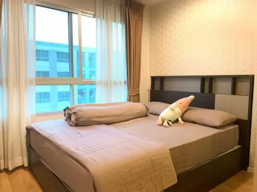 Condo for rent, Lumpini Ville On Nut 46, 1 bedroom, 1 bath, built-in room, fully furnished, beautiful view, ready to move in
