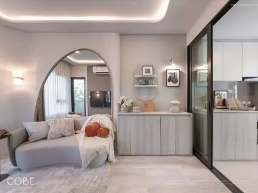 Selling down payment for COBE Ratchada Rama 9. A lovely unit on the 12th floor with ample living space,a great location,and a beautiful view. Book now images